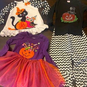 3T Girls Halloween Outfit Bundle